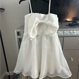White Dress with Bow